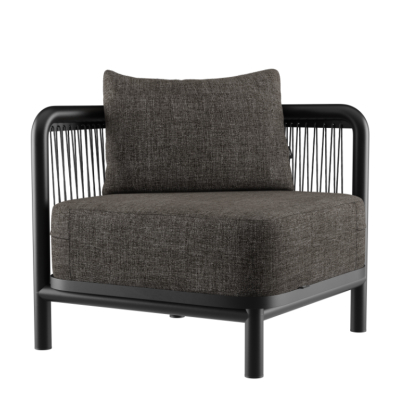 Narożnik ogrodowy SACKit Kirra Lounge Sofa Corner Noir
