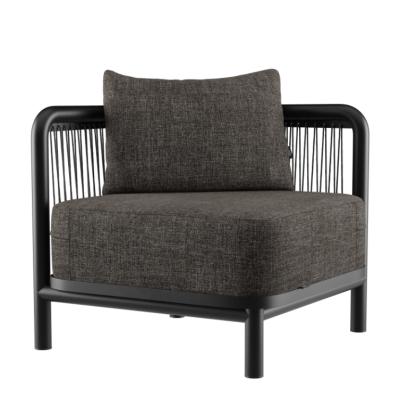 Narożnik ogrodowy SACKit Kirra Lounge Sofa Corner Noir
