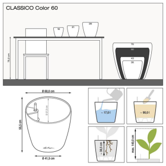  Lechuza Classico Color 18 flowerpot | 21 | 28 | 35 | 43 | 60 | 70 white - 4