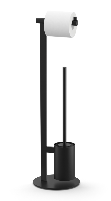  Zack Scala Toilet Paper and Brush Holder, Black