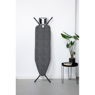 Deska do prasowania Brabantia B 124x38 cm z podstawą na żelazko parowe Denim Black - 5