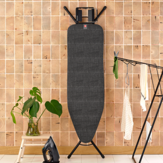 Deska do prasowania Brabantia B 124x38 cm z podstawą na żelazko parowe Denim Black - 6