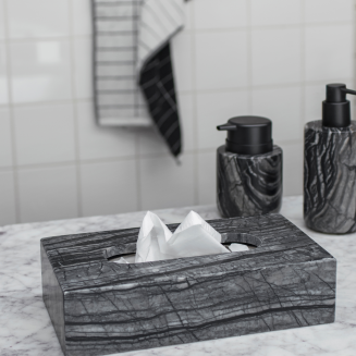 Dozownik do mydła Mette Ditmer Denmark Marble Low Black - 4