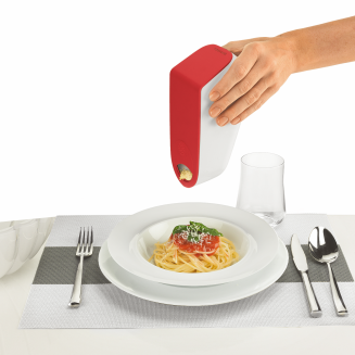 Tarka do parmezanu z pojemnikiem Guzzini Grate&Store szara - 11