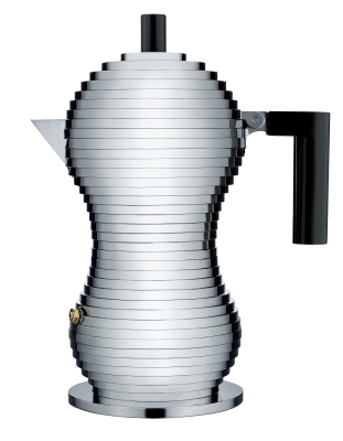 Kawiarka Alessi Pulcina na 6 filiżanek z czarnym uchwytem na indukcję