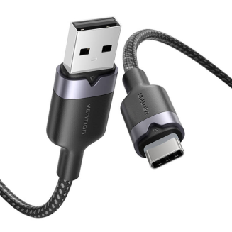 Kabel USB 2.0 A do USB-C 3A Vention CTNBH 2M (czarny) - 2