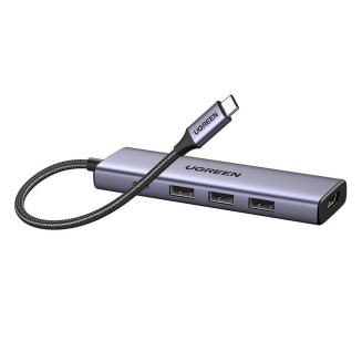 Hub UGREEN Revodok CM511 6w1 USB-C HDMI PD 100W (szary) - 3