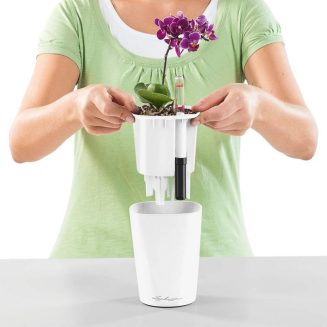  Lechuza Mini Deltini flowerpot taupe glossy - 4