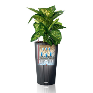 Donica Lechuza Cilindro Color 32 biały - 7