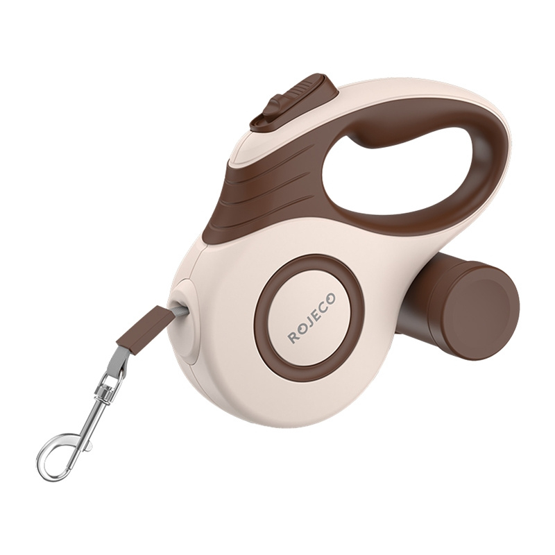 Smycz automatyczna ROJECO A12 5m (brązowa)