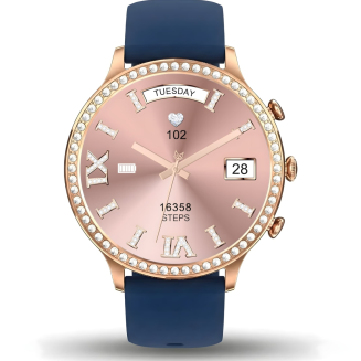 Smartwatch Gravity Różowe Złoto Pasek i Bransoleta GT5-6 - 10