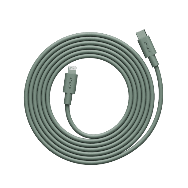 Kabel Avolt 1 USB C do ładowania Lightning (MFi) 2 m zielony