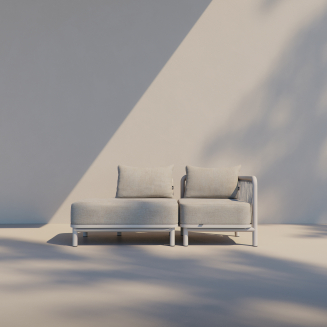 Sofa ogrodowa SACKit Kirra Lounge Sofa 2 Seater Open End Sand - 10