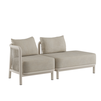 Sofa ogrodowa SACKit Kirra Lounge Sofa 2 Seater Open End Sand - 4