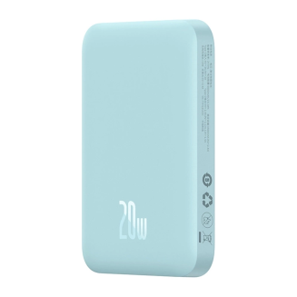 Powerbank magnetyczny Baseus Magnetic Mini 6000mAh, USB-C 20W MagSafe (niebieski) - 2