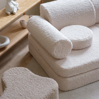  Wigiwama Settee Cream White Children's Sofa - 12