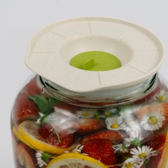 PLASTIA Pokrywa fermentacyjna 13.5 cm brązowy - 6