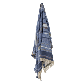 Pled Bloomingville Toscana Blue 130x160 cm - 6