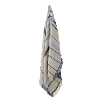 Pled Bloomingville Toscana Blue 130x160 cm - 5