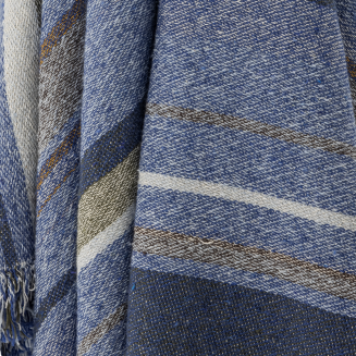 Pled Bloomingville Toscana Blue 130x160 cm - 2