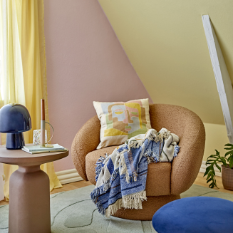 Koc Bloomingville Toscana Blue 130x160 cm - 4