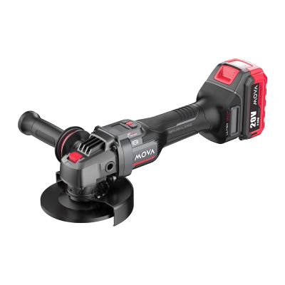 Szlifierka kątowa bezszczotkowa  MOVA PG125UPK 20V 1300W 125mm (bateria i ładowarka w zestawie)