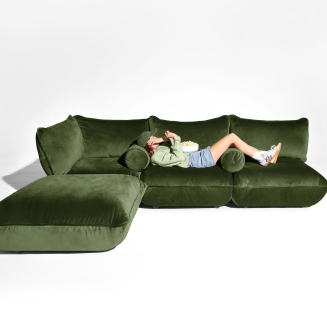 Poduszka wałek Fatboy Sumo Puff Rolster Velvet Deep Green - 2