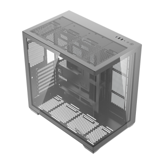  DarkFlash C280 Computer Case (Black) + 7 Fans - 10