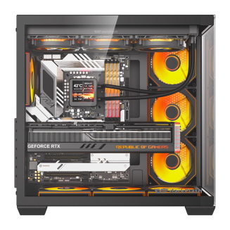  DarkFlash C280 Computer Case (Black) + 7 Fans - 2