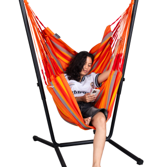 Fotel hamakowy ze stojakiem La Siesta Fiji Outdoor Toucan Comfort - 4