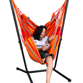 Fotel hamakowy ze stojakiem La Siesta Fiji Outdoor Toucan Comfort - 4