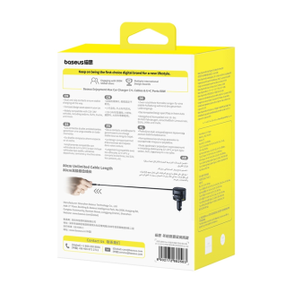 Ładowarka samochodowa BASEUS Enjoyment Max 90W USB-C/Lightning (czarna) - 5