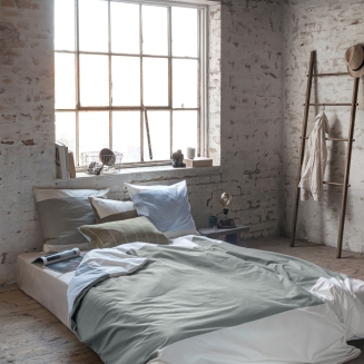 Pościel Mette Ditmer COLORE Olive Green & Light Blue 140×200 cm - 4