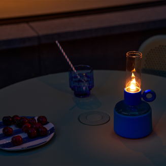 Lampa oliwna Fatboy Flamtastique XS Flash Blue - 7