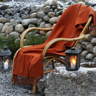 Szal z kieszeniami Lapuan Kankurit UNI cinnamon 60x170 cm - 5