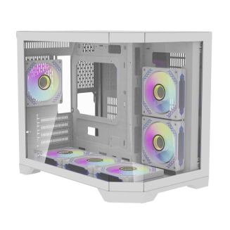  DARKFLASH FT418 computer case + 6 ARGB fans (white) - 8