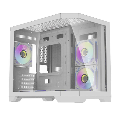  DARKFLASH FT418 computer case + 6 ARGB fans (white)