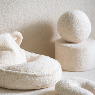 Pufa dziecięca Wigiwama Pouffe Cream White - 4