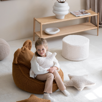 Pufa dziecięca Wigiwama Pouffe Cream White - 5