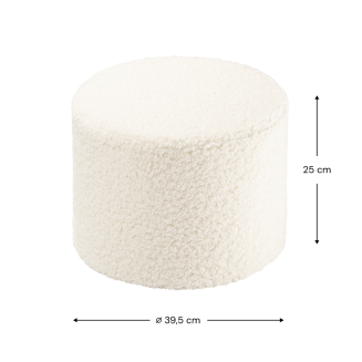 Pufa dziecięca Wigiwama Pouffe Cream White - 3