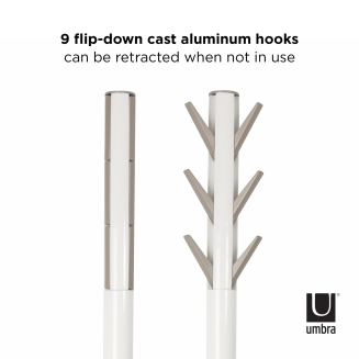 Wieszak na płaszcze Umbra Flapper White - 2