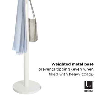 Wieszak na płaszcze Umbra Flapper White - 3