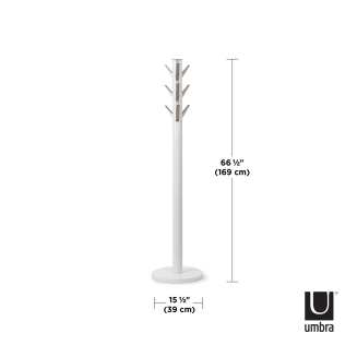 Wieszak na płaszcze Umbra Flapper White - 5