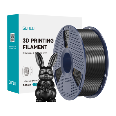  Filament SUNLU PLA+ Silk 1.75mm 1kg (black)