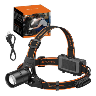 Latarka czołowa SUPERFIRE HL71 500lm USB - 2