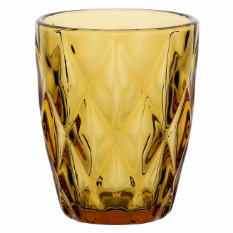 Zestaw 6 szklanek Rose&Tulipani Diamond Bursztynowy 270 ml - 2