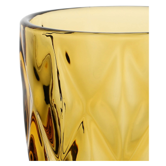 Zestaw 6 szklanek Rose&Tulipani Diamond Bursztynowy 270 ml - 3