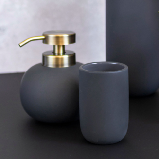 Kubek łazienkowy Mette Ditmer Denmark Lotus Anthracite - 2