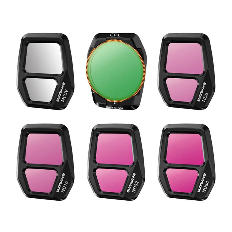 Zestaw filtrów Sunnylife A3S-FI929 6szt Mix do AIR 3S