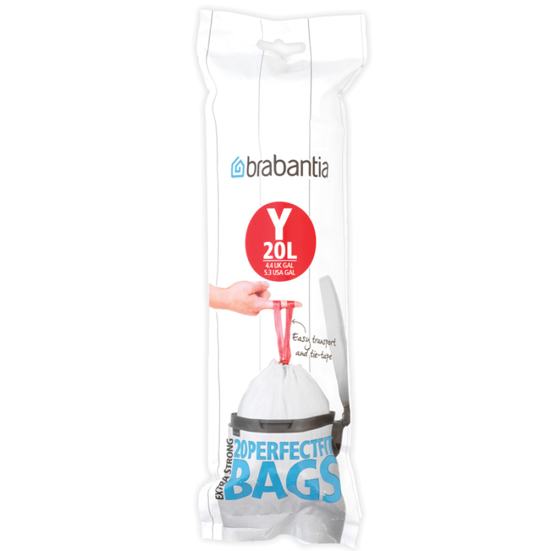  Brabantia PerfectFit Bags garbage bags, size Y, 20l, 20 pcs